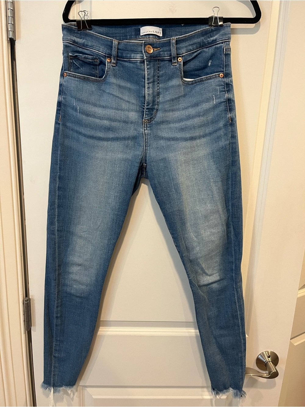 LOFT Light Blue High-Rise Skinny Jeans